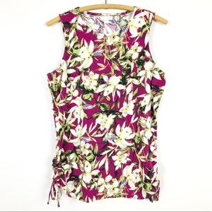 J Jill floral tank top